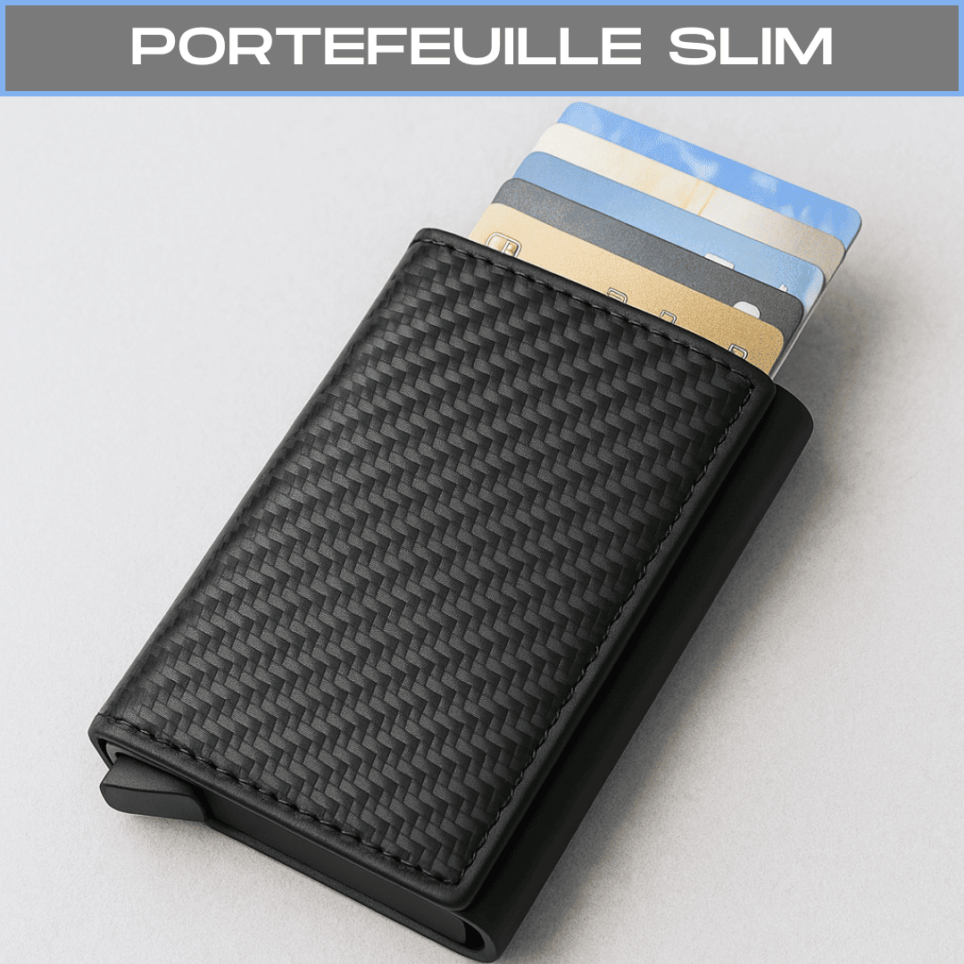 KIT 4 BOXERS EN FIBRE DE BAMBOU + PORTEFEUILLE SLIM + MONTRE TOUT EN NOIR