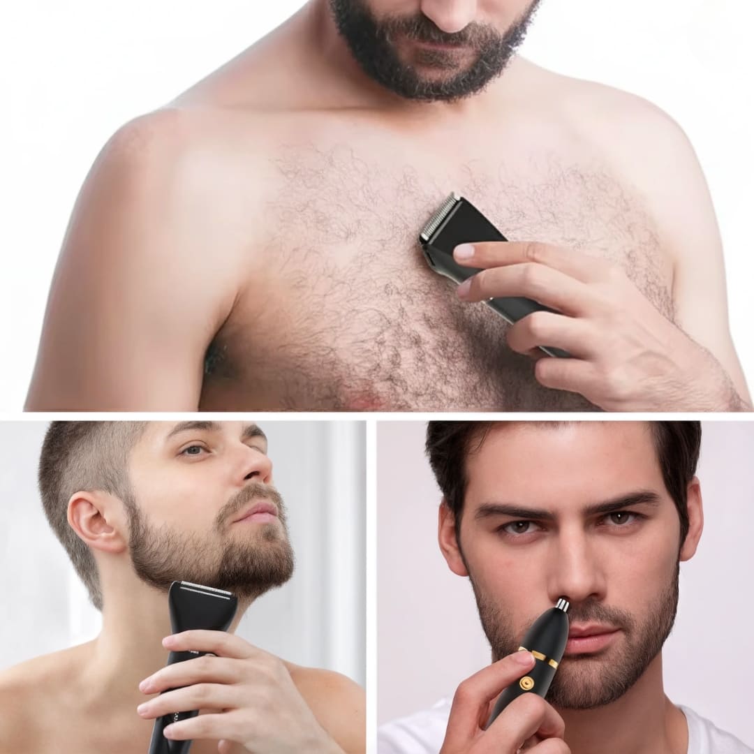 TONDEUSE ÉLECTRIQUE 3 EN 1 POUR HOMMES.