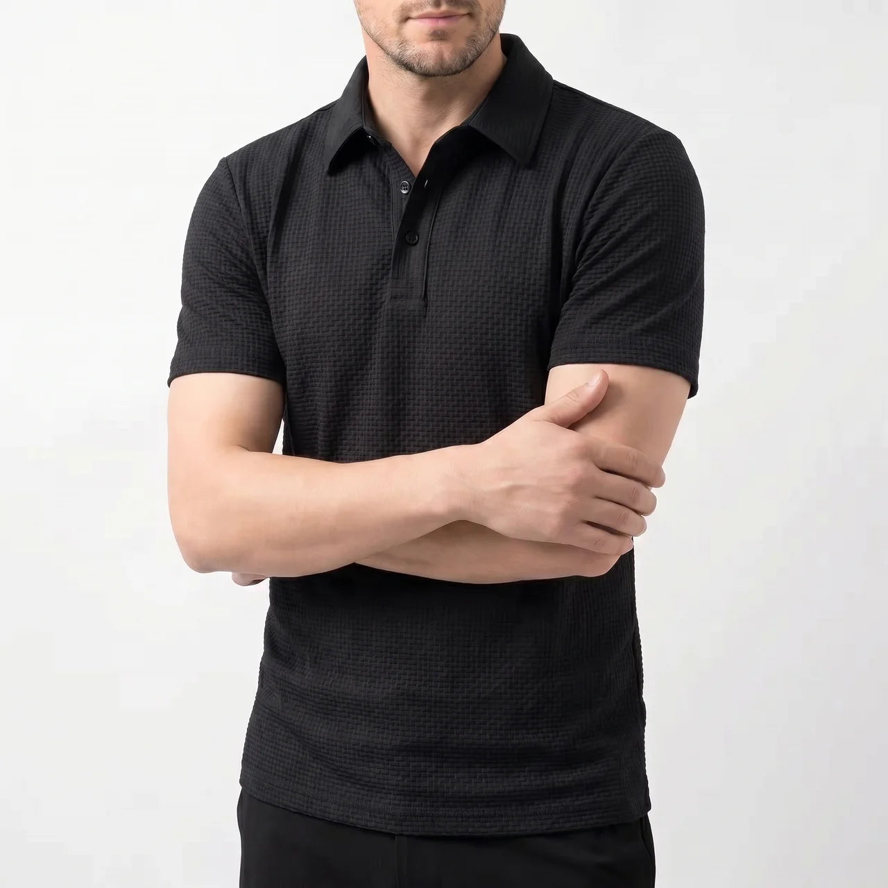 Chemise Infroissable en Soie Glacée pour Homme