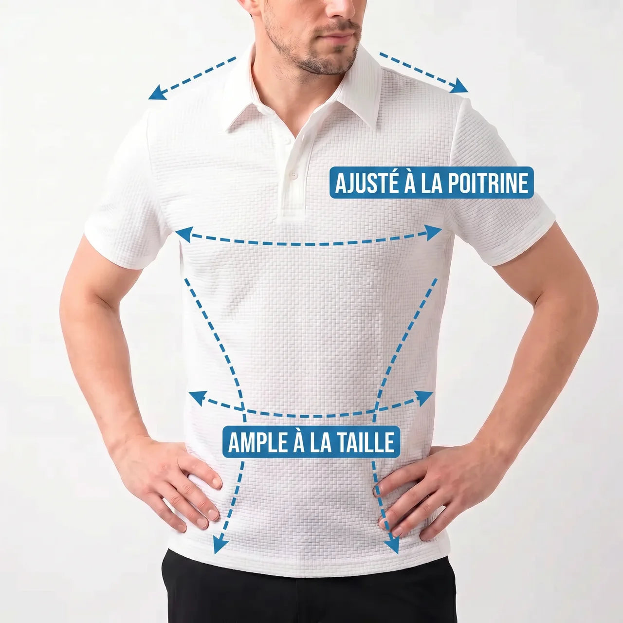 Chemise Infroissable en Soie Glacée pour Homme