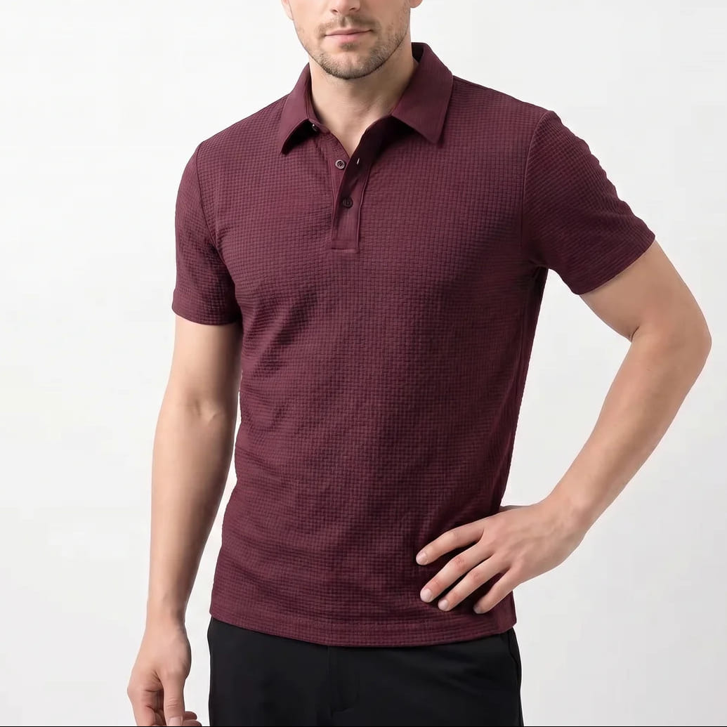 Chemise Infroissable en Soie Glacée pour Homme